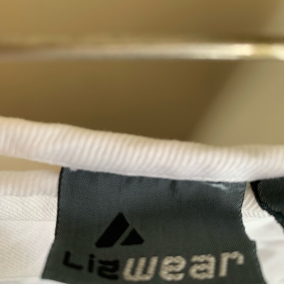 Liz wear liz Claiborne white 90’s denim jean skirt buttons vintage - Picture 8 of 9